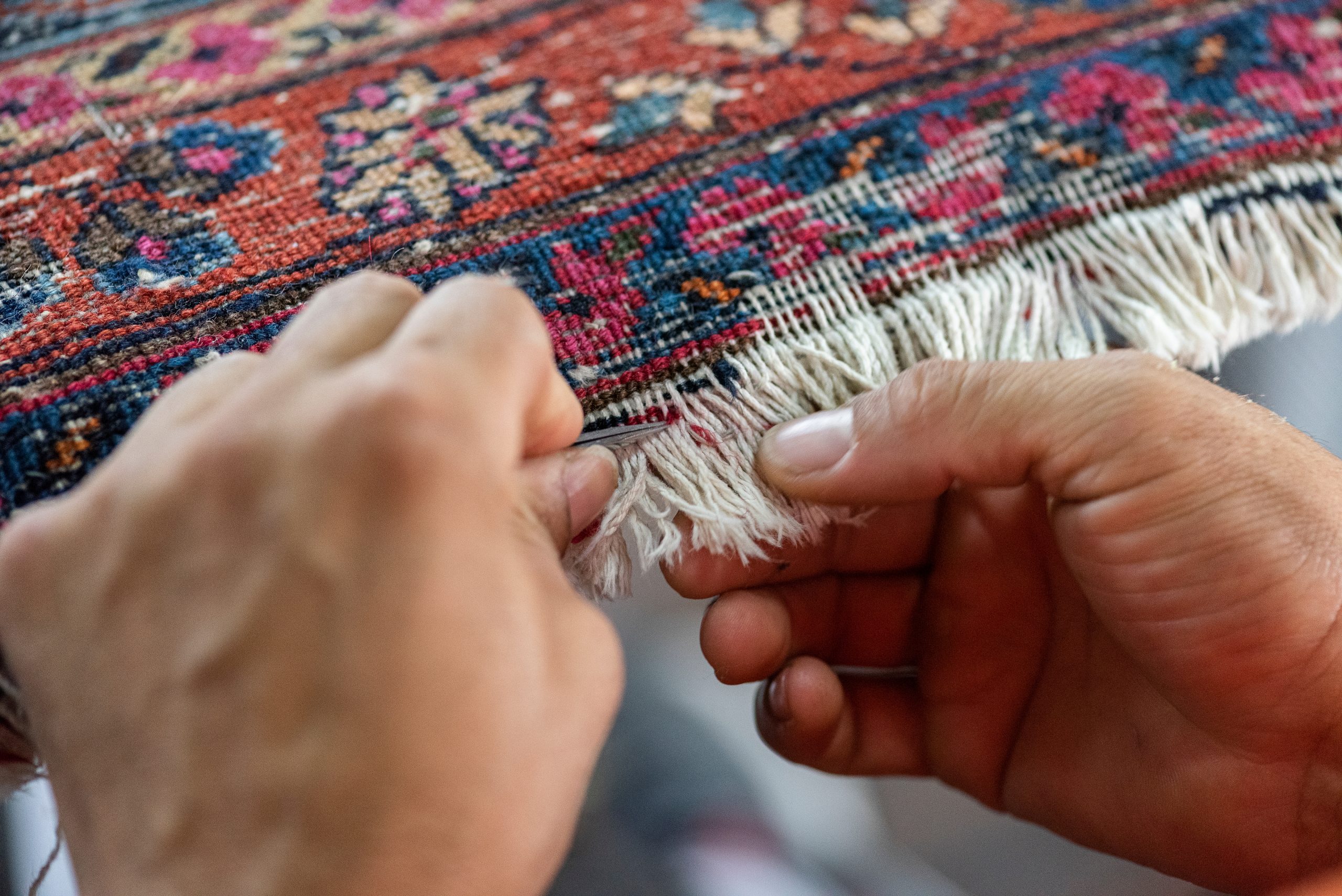 fringe and side cord repair