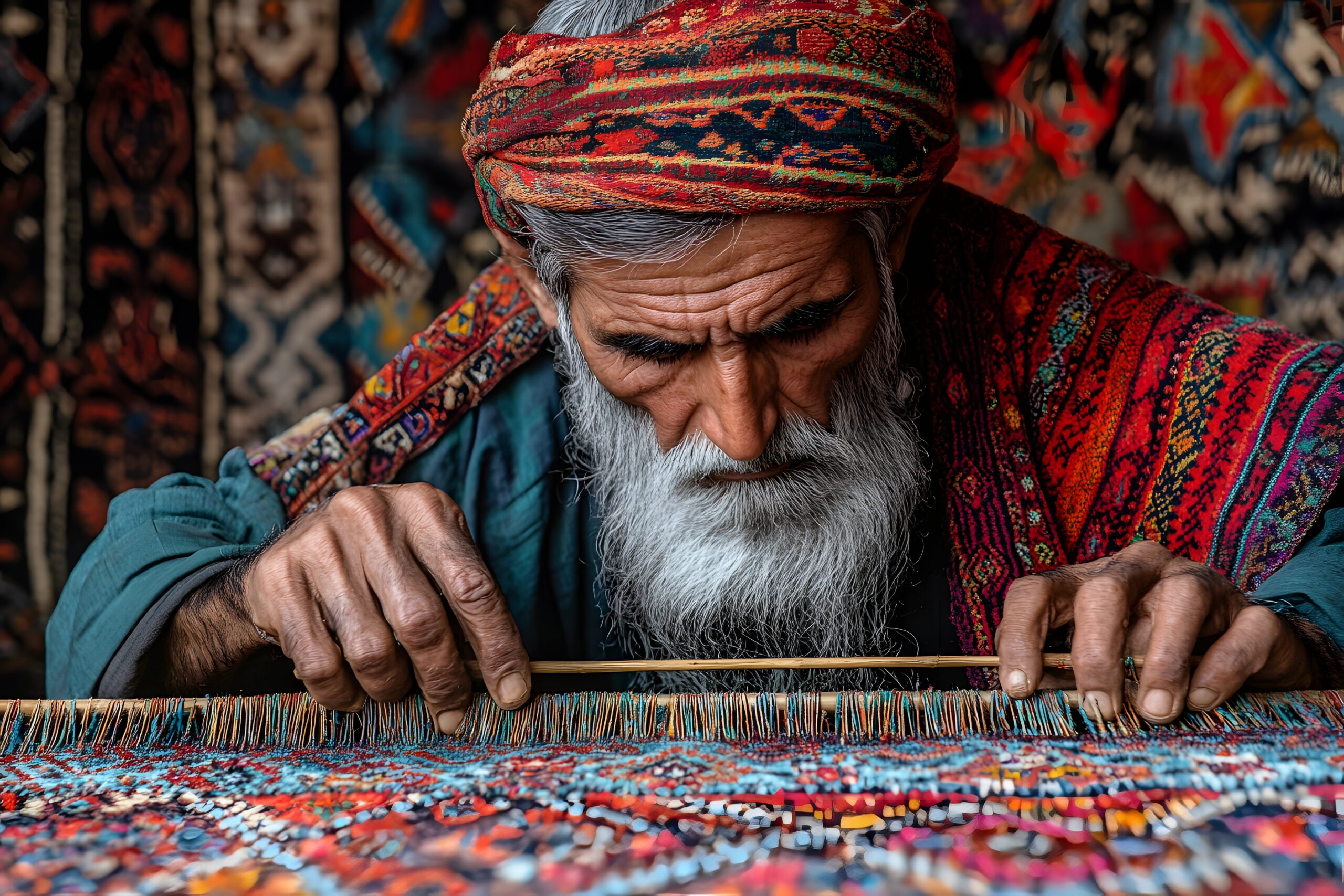 Afghan Rug Weaver